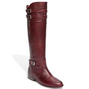 Dolce Vita Leather Maroon Riding Boot 8